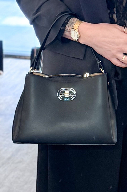 Sac à main noir élégant