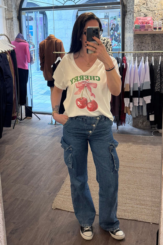Tee-shirt "cherry love"