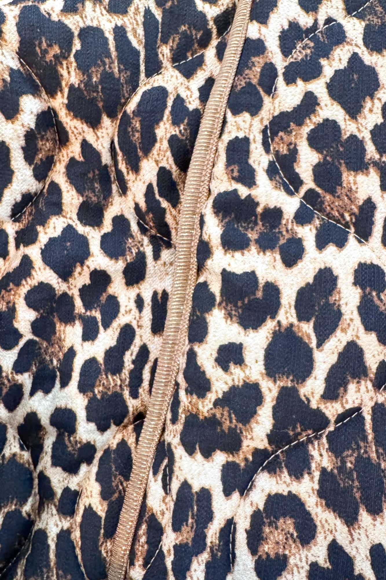 Veste matelassée femme imprimé léopard